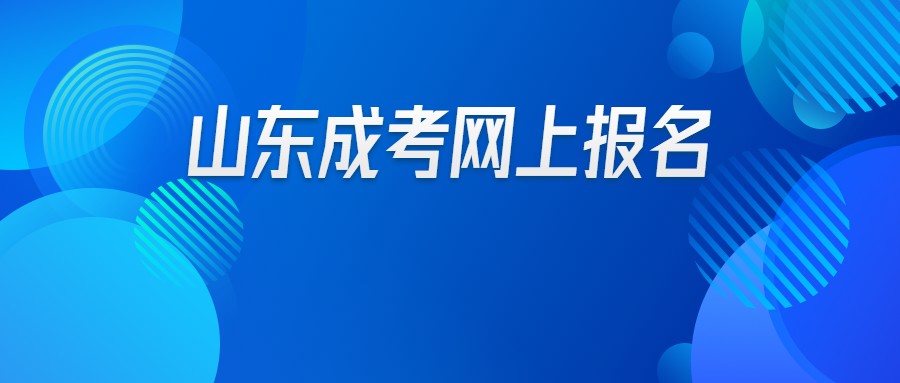 山东成考网上报名