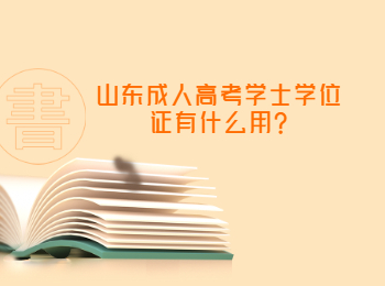 山东成人高考学士学位证有什么用?