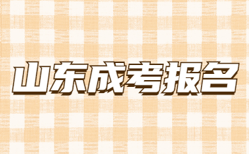 山东成人高考报名流程是怎么样的?