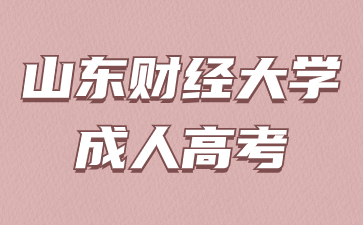 2024年山东财经大学成人高考有几次报名机会?