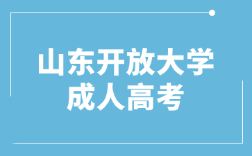 2024年山东开放大学成人高考报名材料有哪些?