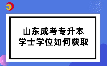 山东成考专升本学士学位如何获取